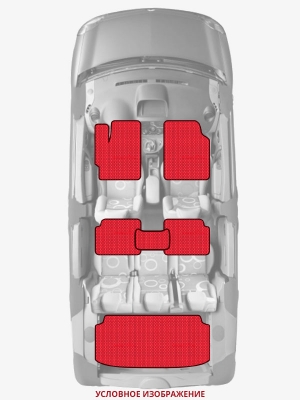 ЭВА коврики «Queen Lux» комплект для Audi Q7 (1G)